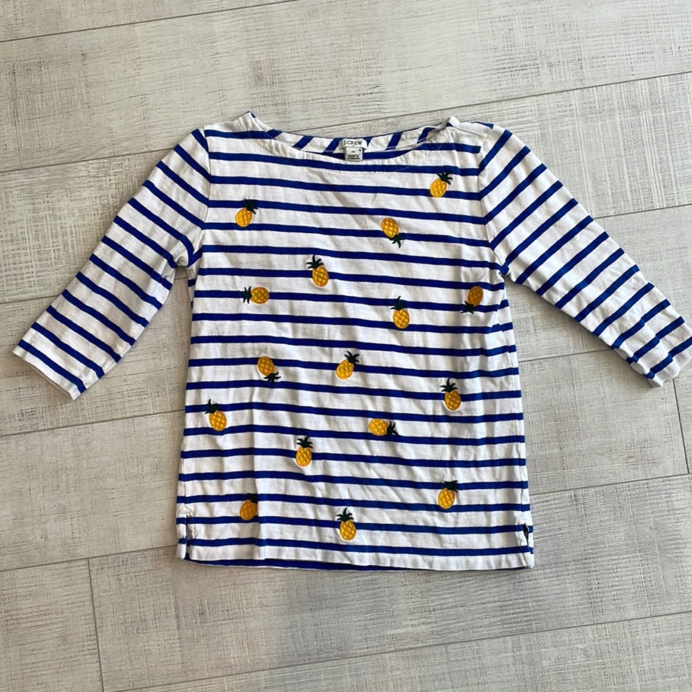 J Crew Pineapple Shirt